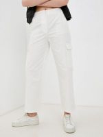 Белые женские брюки карго