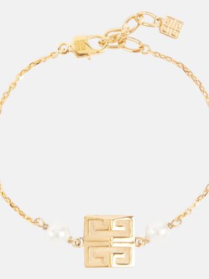 Bracelet avec perles Givenchy doré