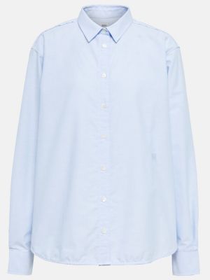 Camicia di cotone Toteme blu