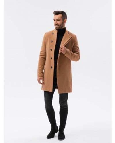 Kabát Ombre Clothing hnědý