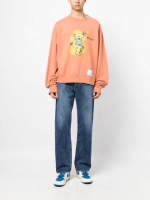 Sweatshirt mit stickerei Maison Mihara Yasuhiro orange