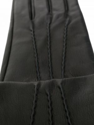 Kožené rukavice Manokhi černé