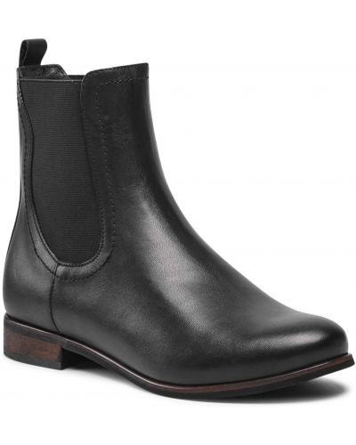 Členkové topánky Wojas čierna