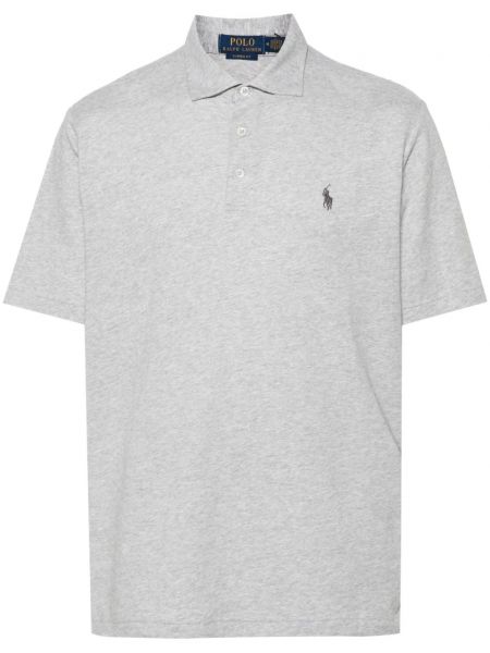 Zīda polo krekls ar izšuvumiem ar banti Polo Ralph Lauren