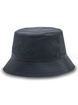 Pălărie cu broderie Calvin Klein negru