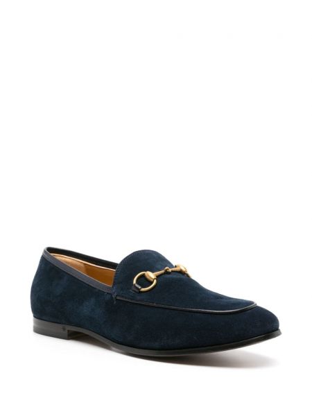 Wildleder loafer Gucci Pre-owned blau