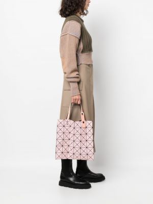 Shopper kabelka Issey Miyake růžová