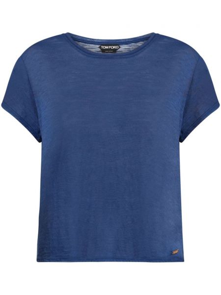 T-shirt Tom Ford blå