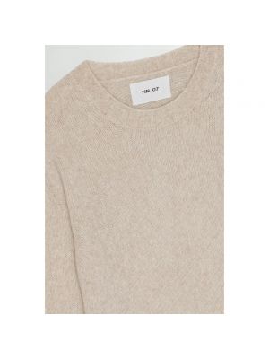 Jersey de lana de lana merino de tela jersey Nn07 beige