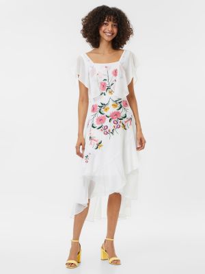 Rochie lunga cu volane Frock And Frill