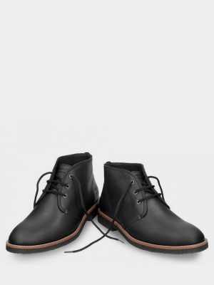Черные кожаные ботинки Panama Jack