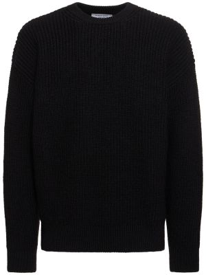 Suéter de lana de punto Marine Serre negro