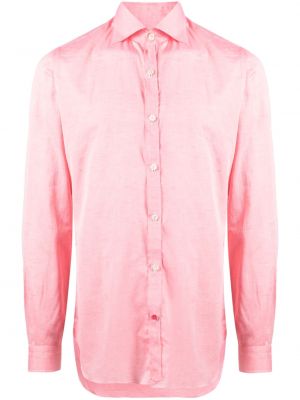 Hemd aus baumwoll Isaia pink
