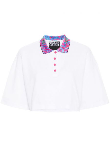 Polo krekls ar apdruku Versace Jeans Couture balts