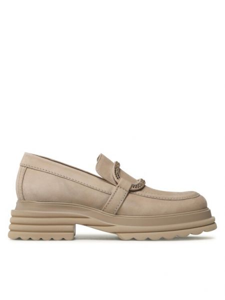 Loafers fermeture éclair chunky Kennel & Schmenger beige
