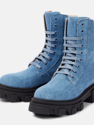 Členkové topánky Gia Borghini modrá