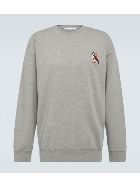 Trøje bomuld sweatshirt Jw Anderson grå