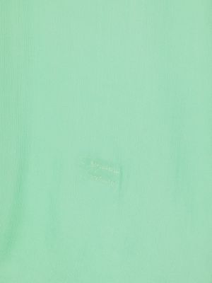 Šifono siuvinėtas šalikas Ermanno Scervino žalia