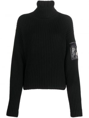 Пуловер с джобове Moncler черно