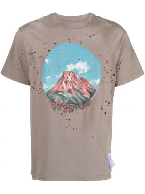 Kokvilnas t-krekls ar apdruku Satisfy