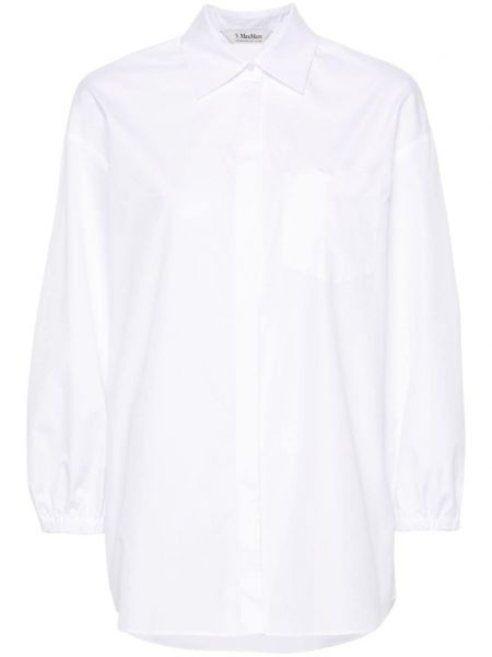 Koszula bawełniana S Max Mara biała