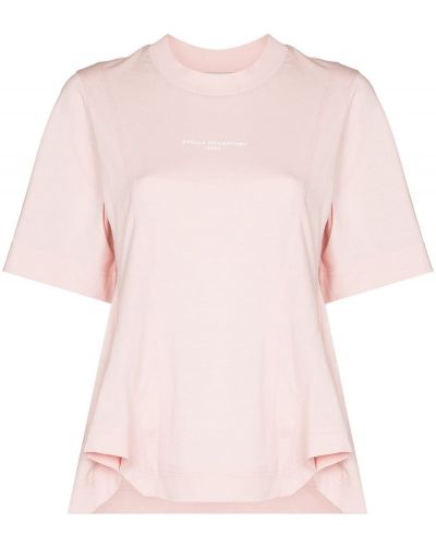 Camiseta con estampado Stella Mccartney rosa