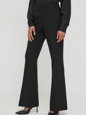 Černé kalhoty s vysokým pasem Calvin Klein