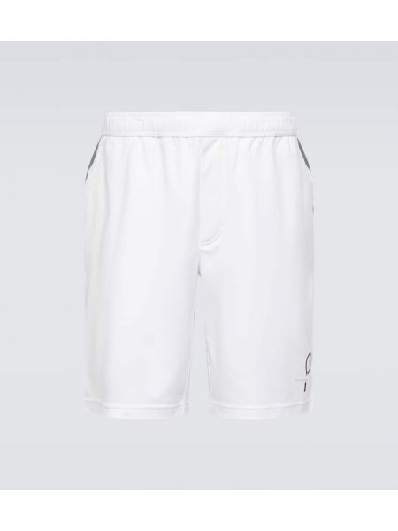 Pamučne bermuda kratke hlače s vezom Brunello Cucinelli bijela