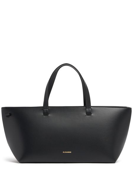 Skinn mini bag Jil Sander svart