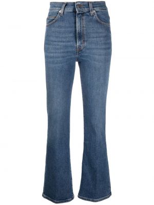 Relaxed fit flare jeans med hög midja Haikure blå