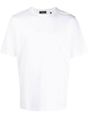 Тениска с кръгло деколте Theory бяло