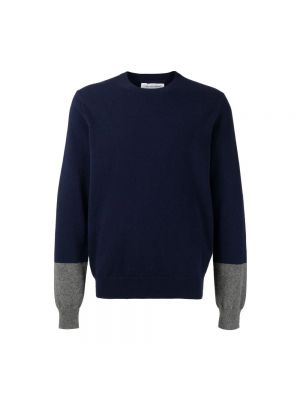 Sweter wełniany Comme Des Garcons niebieski