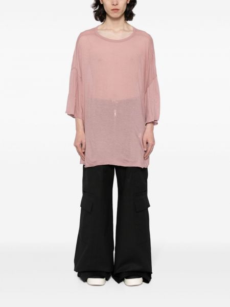 Transparente t-shirt Rick Owens pink