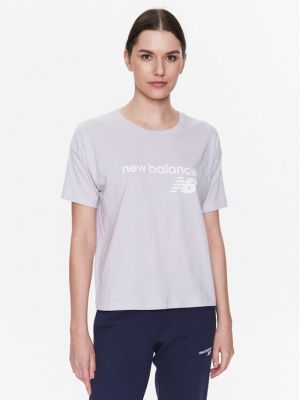 Majica New Balance vijolična