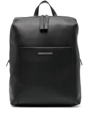 Plecak skórzany Calvin Klein czarny
