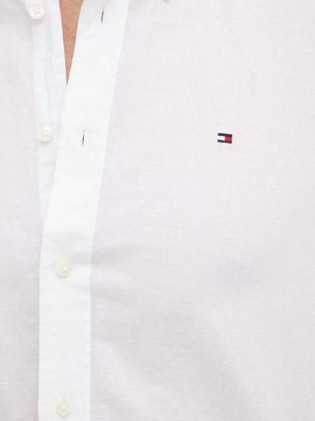 Пуховая рубашка на пуговицах Tommy Hilfiger белая
