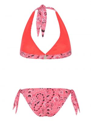 Bikini ar apdruku ar lāsīšu rakstu Etro rozā