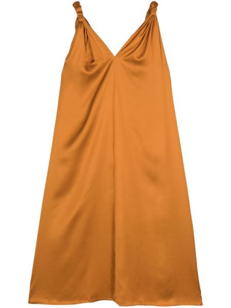 Šaty bez rukávov Baserange oranžová