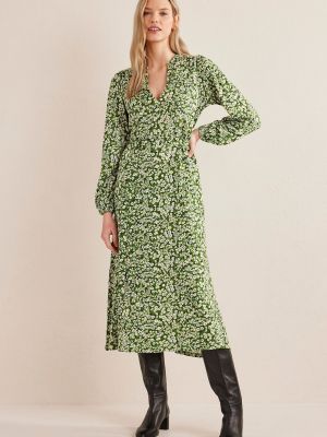 Платье из джерси из джерси Boden зеленый