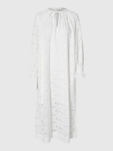 Robe Selected Femme blanc