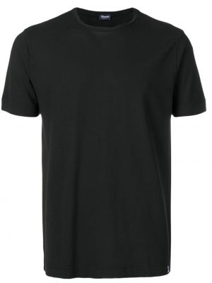 T-shirt con scollo tondo Drumohr nero