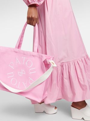 Τσάντα shopper Patou ροζ