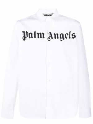 Košeľa biela Palm Angels - biely