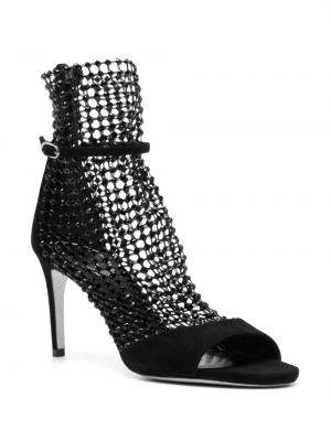 Sandale mit kristallen Rene Caovilla schwarz