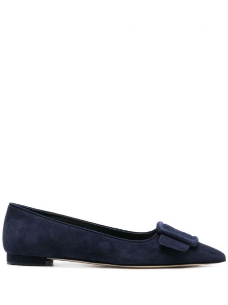 Ballerines Manolo Blahnik bleu