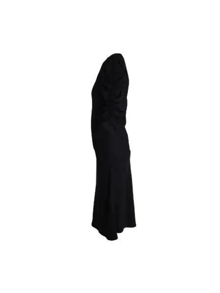 Sukienka z wiskozy Celine Vintage czarna