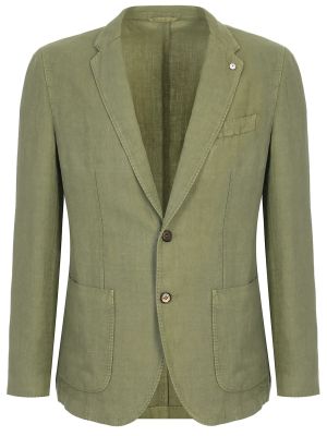 Зеленый льняной пиджак L.b.m. 1911