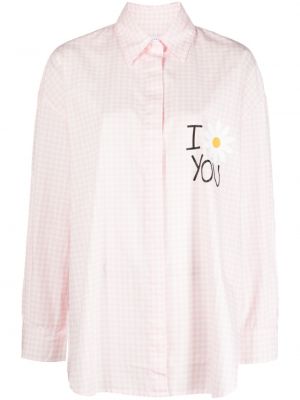 Риза с принт Joshua Sanders розово
