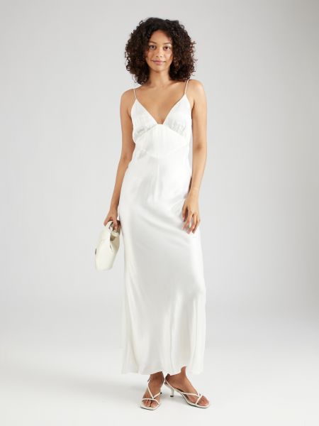 Βραδινό φόρεμα Bardot λευκό