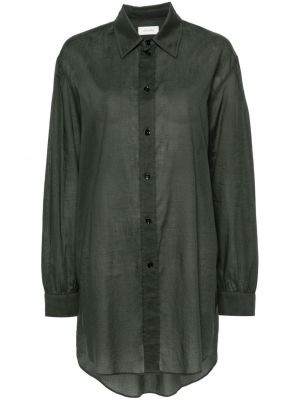 Chemise en coton avec manches longues Lemaire gris